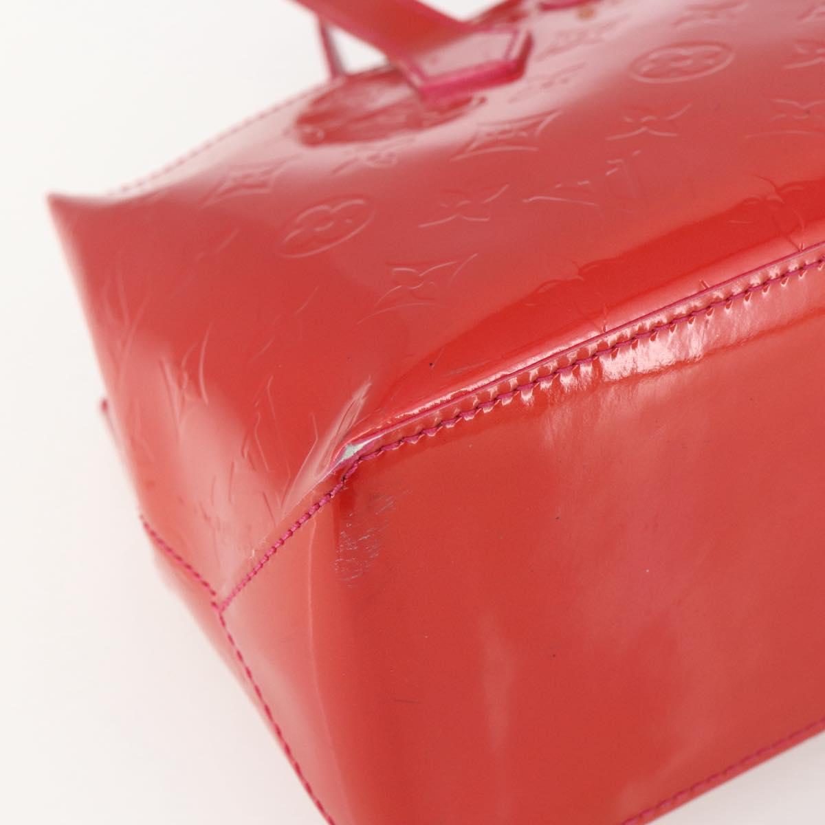 LOUIS VUITTON Monogram Vernis Wilshire Boulevard Bag Rose Pop M93643 Auth 162013