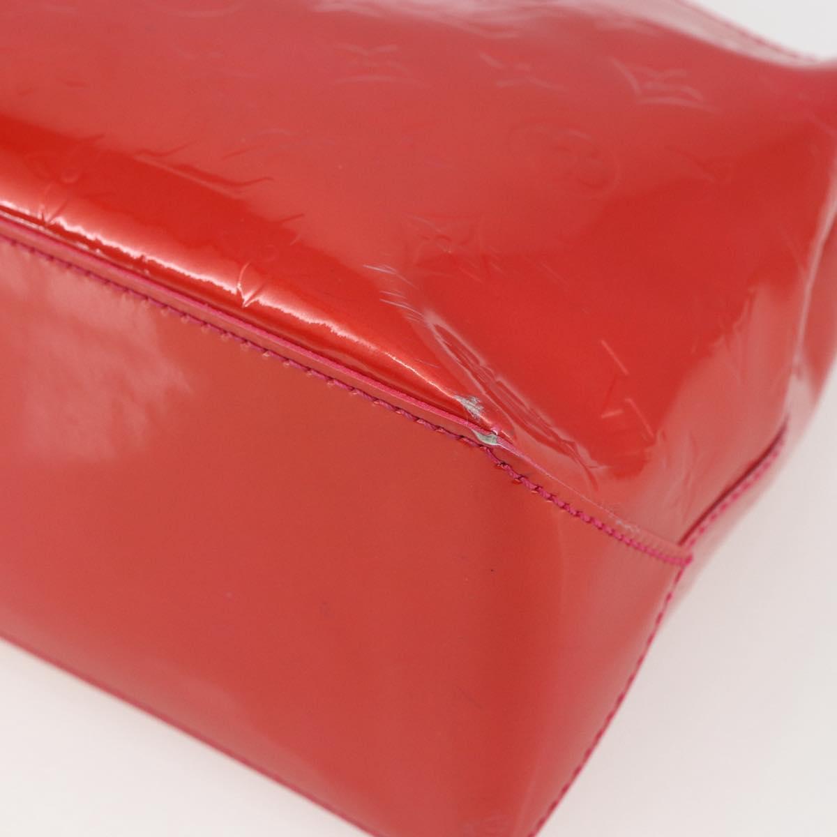 LOUIS VUITTON Monogram Vernis Wilshire Boulevard Bag Rose Pop M93643 Auth 162013