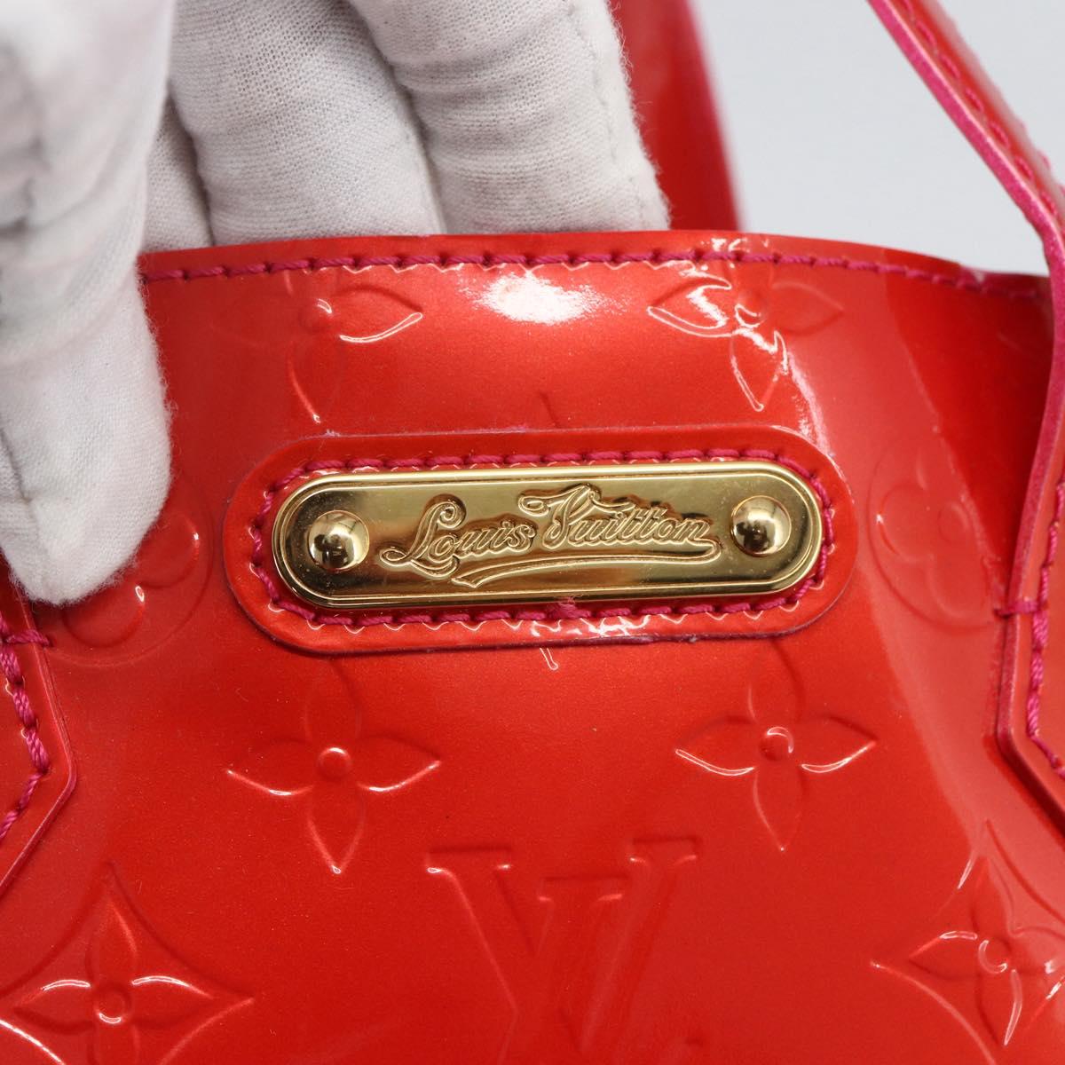 LOUIS VUITTON Monogram Vernis Wilshire Boulevard Bag Rose Pop M93643 Auth 162013