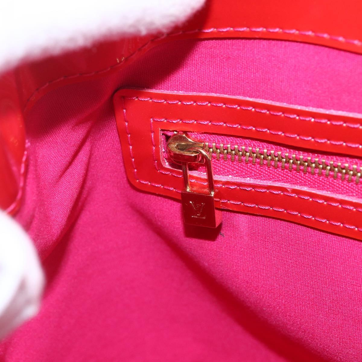 LOUIS VUITTON Monogram Vernis Wilshire Boulevard Bag Rose Pop M93643 Auth 162013