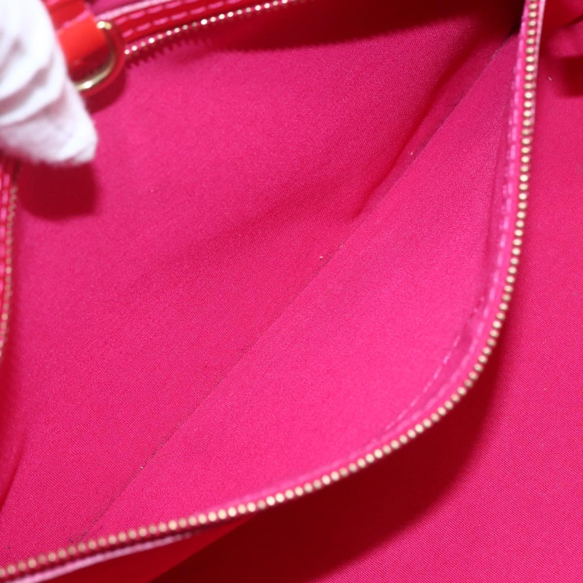 LOUIS VUITTON Monogram Vernis Wilshire Boulevard Bag Rose Pop M93643 Auth 162013