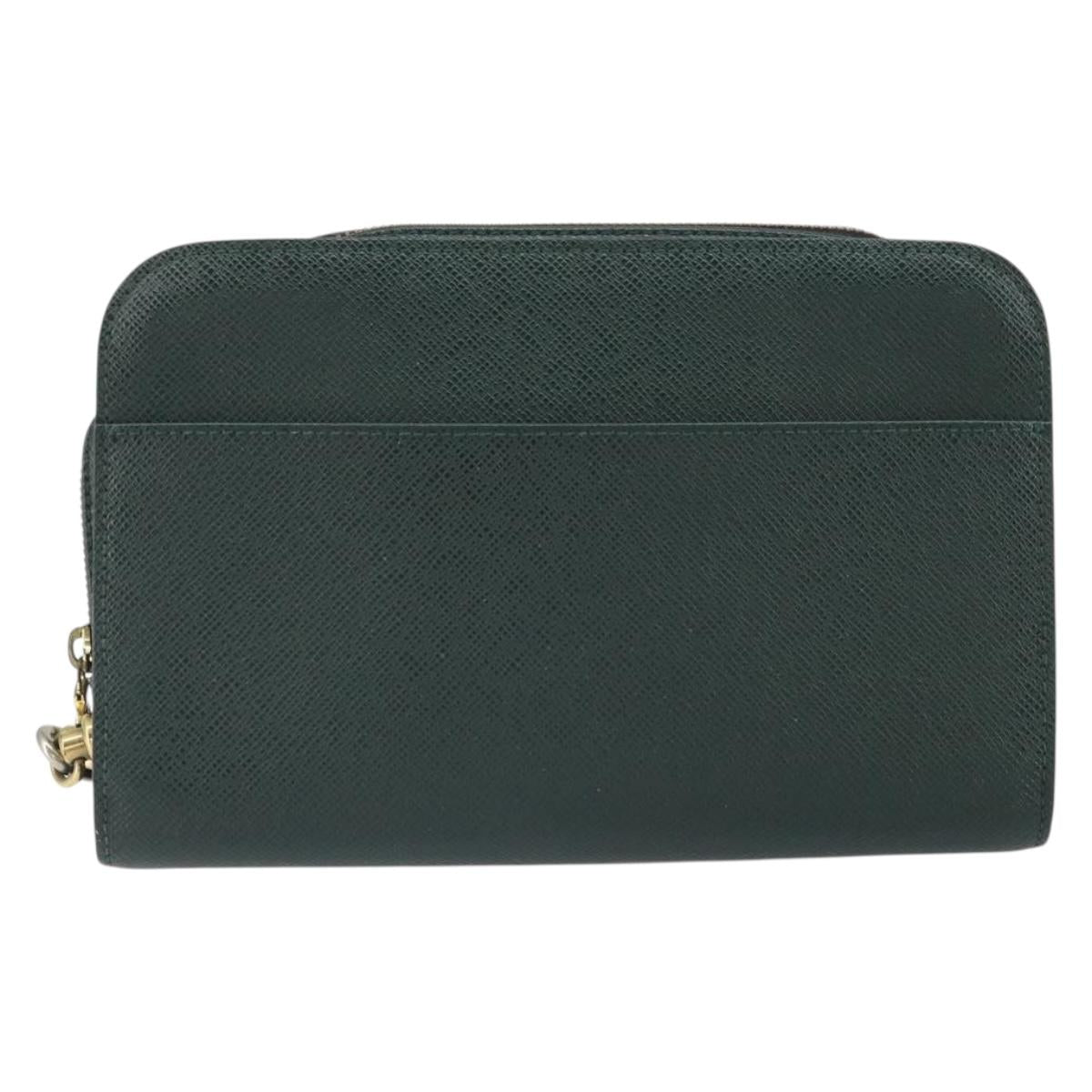 LOUIS VUITTON Taiga Baikal Clutch Bag Epicea M30184 LV Auth 162015