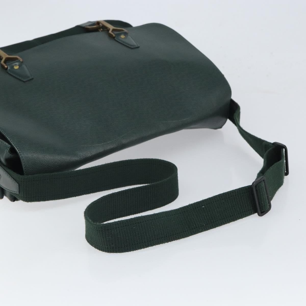 LOUIS VUITTON Taiga Leather Delsous Shoulder Bag Epicea M30164 LV Auth 162016