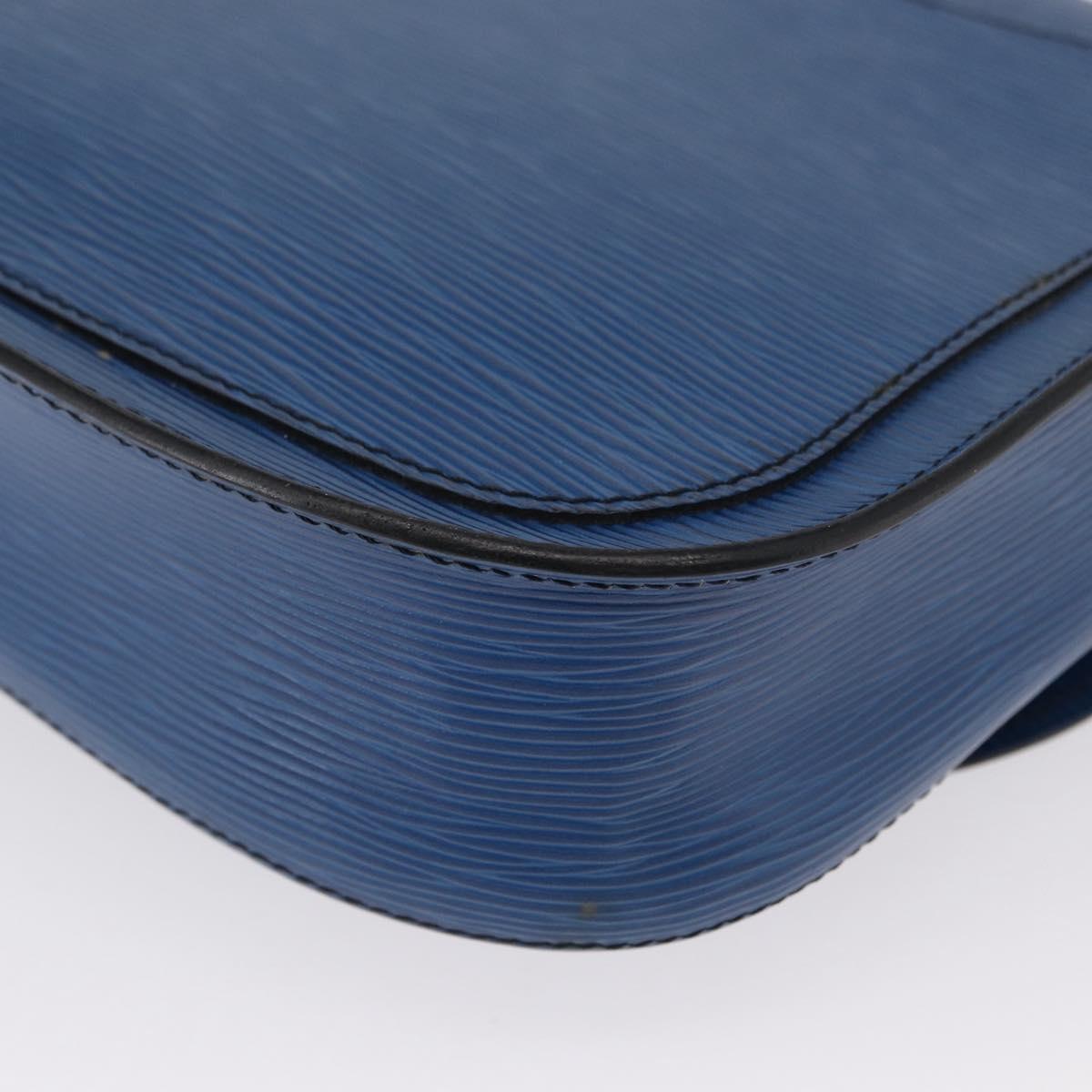 LOUIS VUITTON Epi Saint Cloud GM Shoulder Bag Toledo Blue M52195 LV Auth 162051