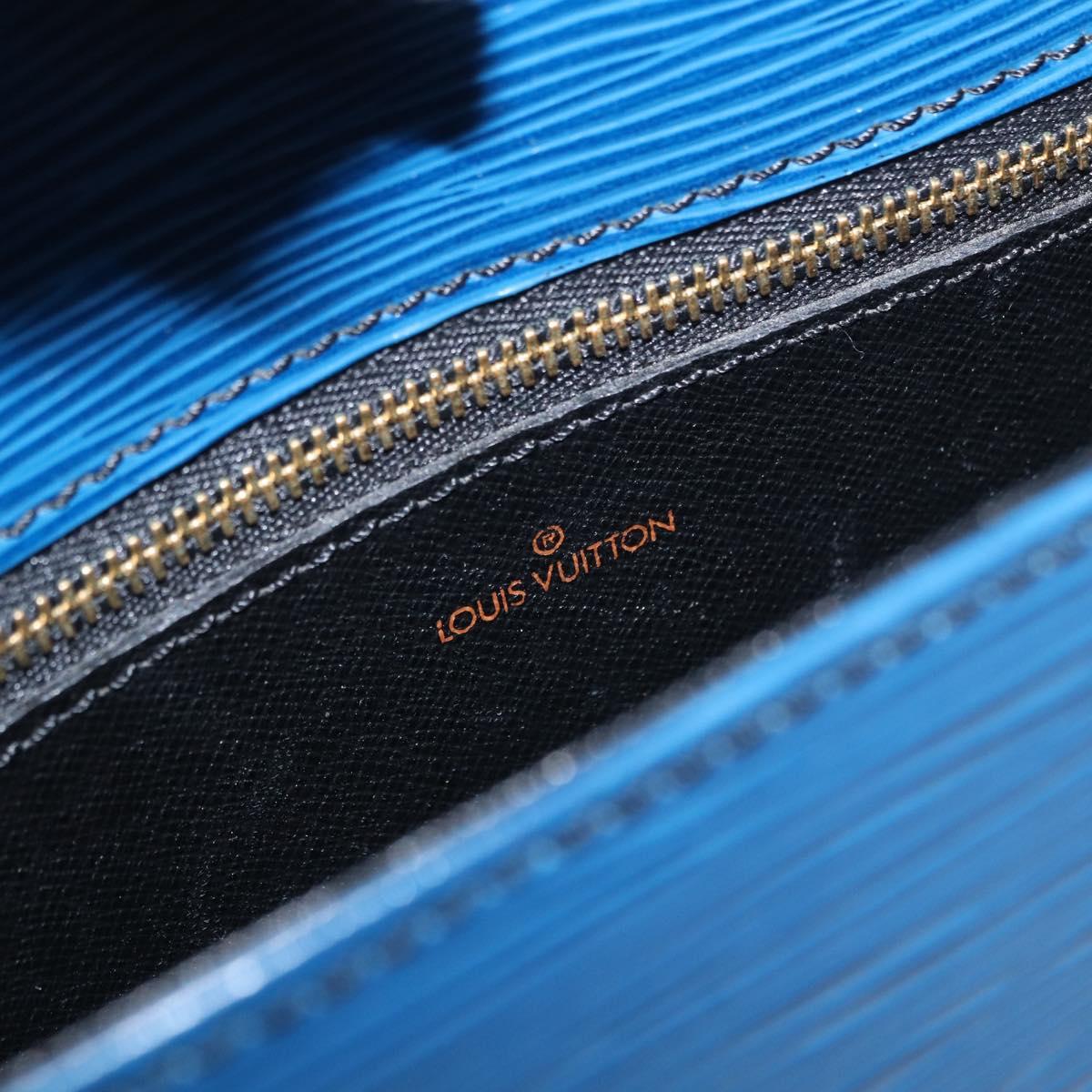 LOUIS VUITTON Epi Saint Cloud GM Shoulder Bag Toledo Blue M52195 LV Auth 162051