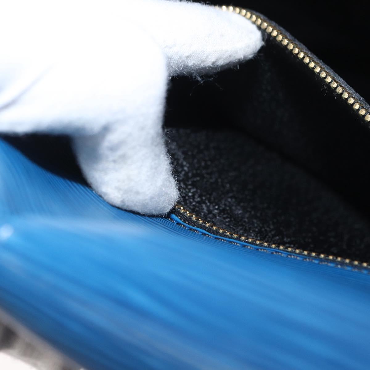 LOUIS VUITTON Epi Saint Cloud GM Shoulder Bag Toledo Blue M52195 LV Auth 162051