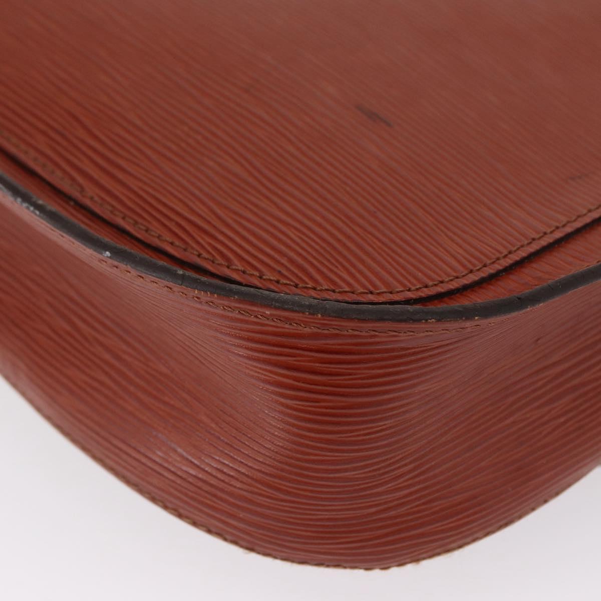 LOUIS VUITTON Epi Saint Cloud GM Shoulder Bag Brown M52193 LV Auth 162052