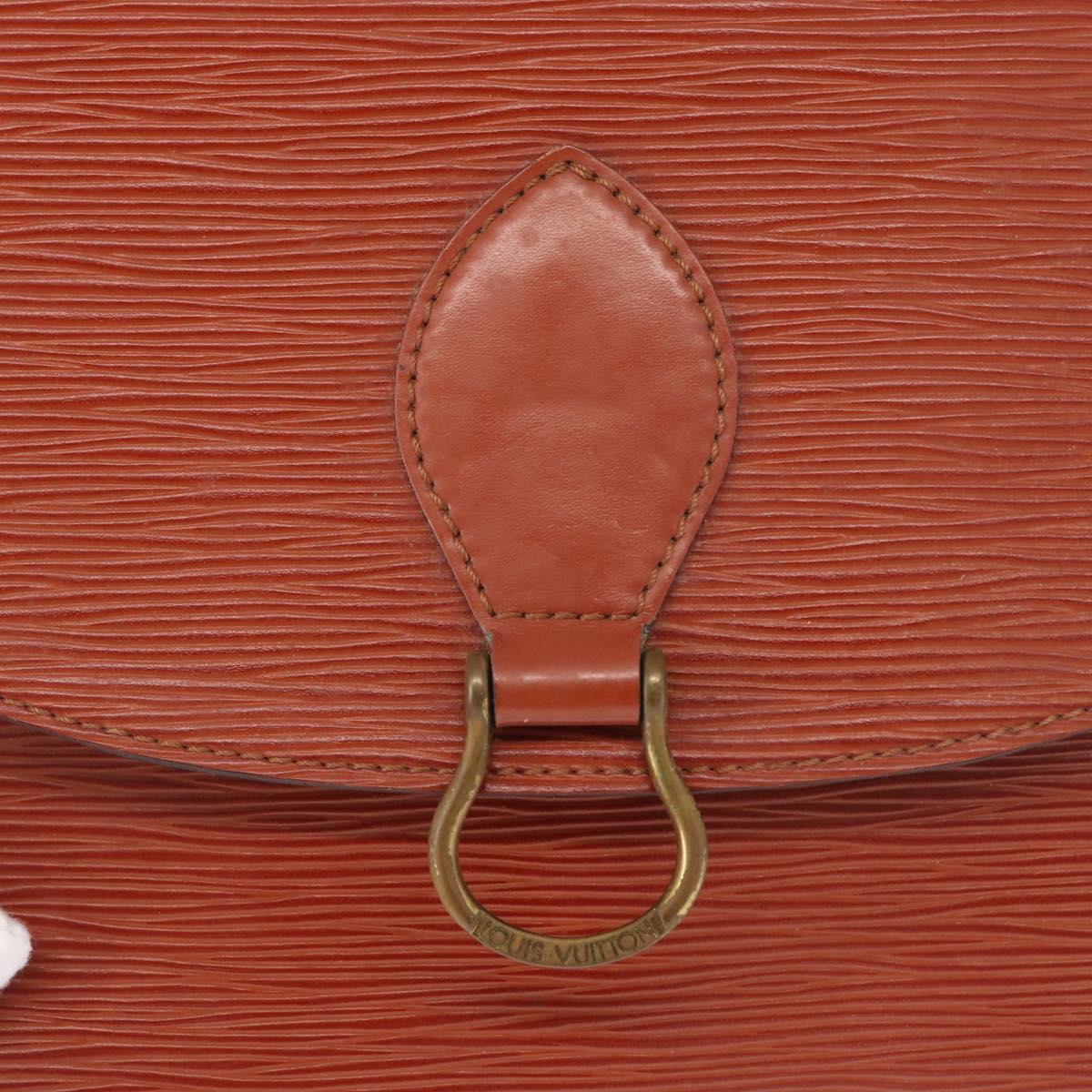 LOUIS VUITTON Epi Saint Cloud GM Shoulder Bag Brown M52193 LV Auth 162052