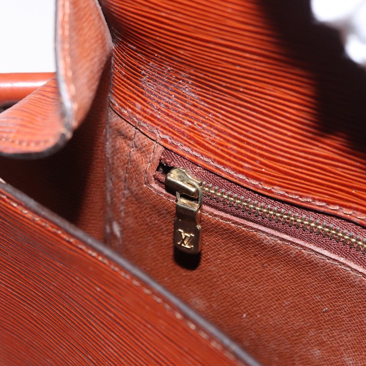 LOUIS VUITTON Epi Saint Cloud GM Shoulder Bag Brown M52193 LV Auth 162052