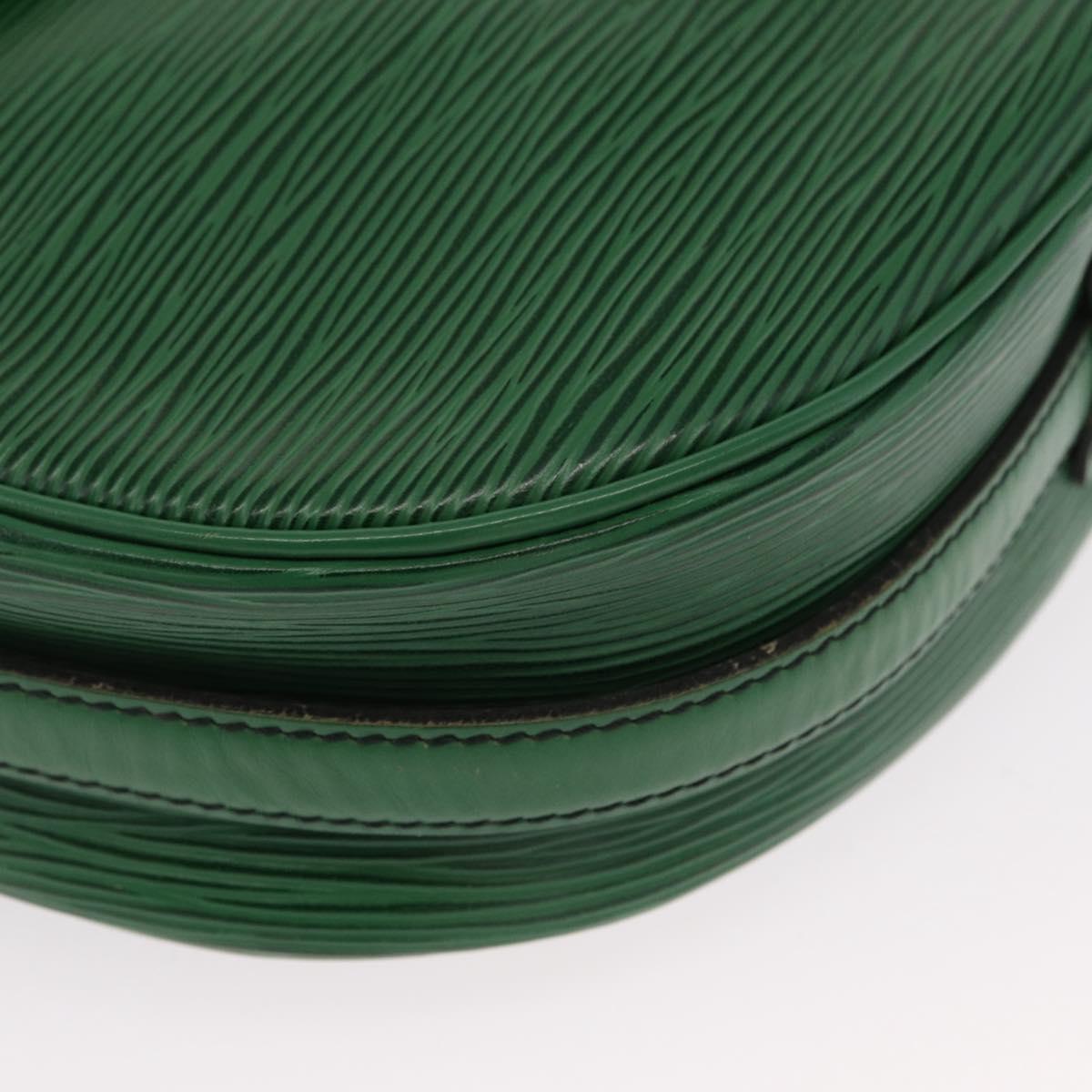 LOUIS VUITTON Epi Jeune Fille MM Shoulder Bag Green M52154 LV Auth 162053