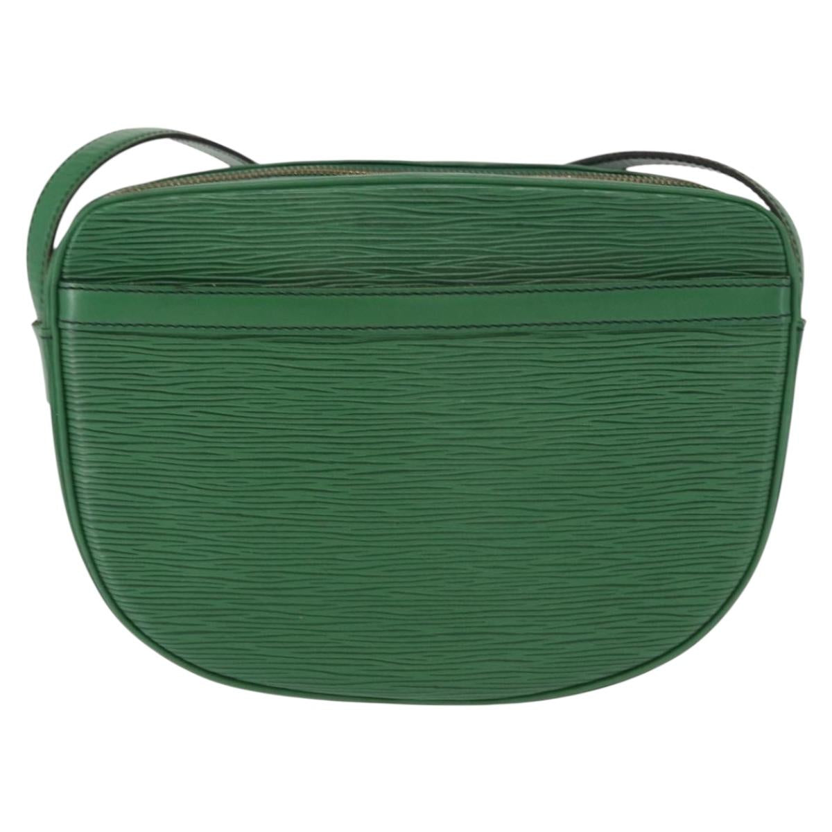 LOUIS VUITTON Epi Jeune Fille MM Shoulder Bag Green M52154 LV Auth 162053