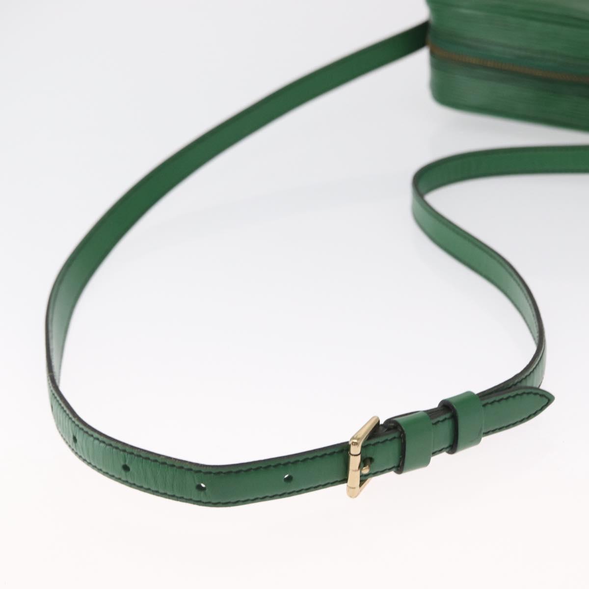 LOUIS VUITTON Epi Jeune Fille MM Shoulder Bag Green M52154 LV Auth 162053