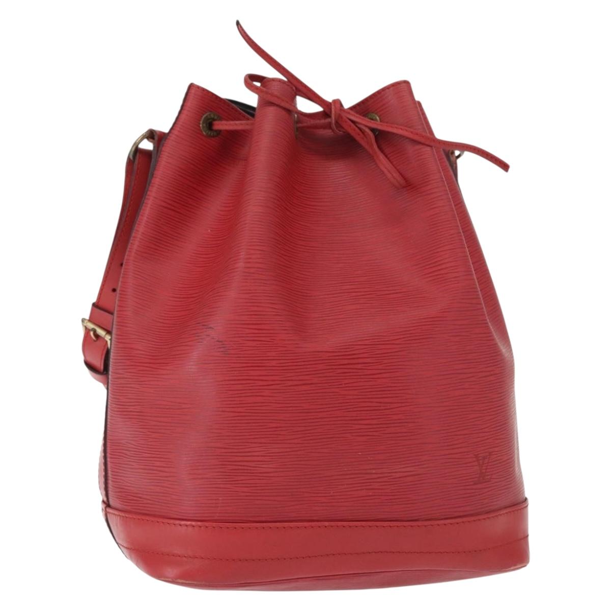 LOUIS VUITTON Epi Noe Shoulder Bag Red M44007 LV Auth 162058