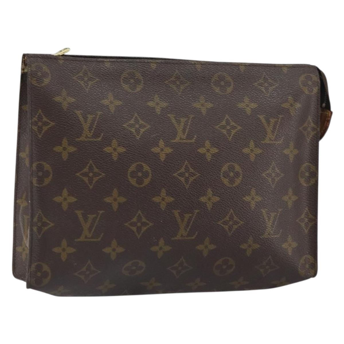 LOUIS VUITTON Monogram Poche Toilette 26 Pouch M47542 LV Auth 162065