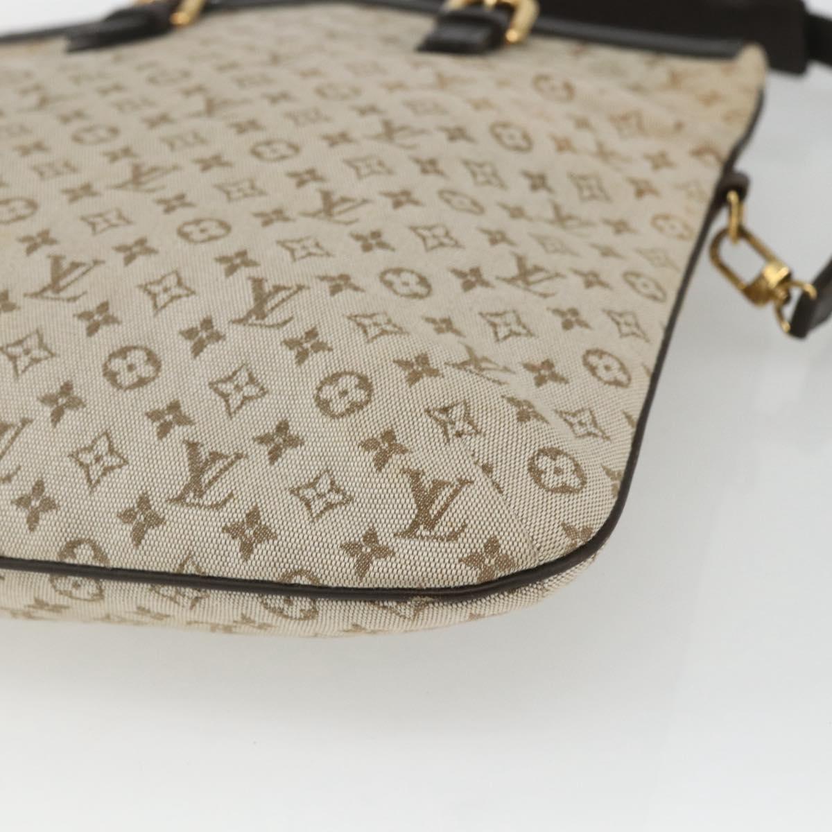 LOUIS VUITTON Monogram Mini Françoise Tote Bag 2Way Khaki M92209 LV Auth 162070