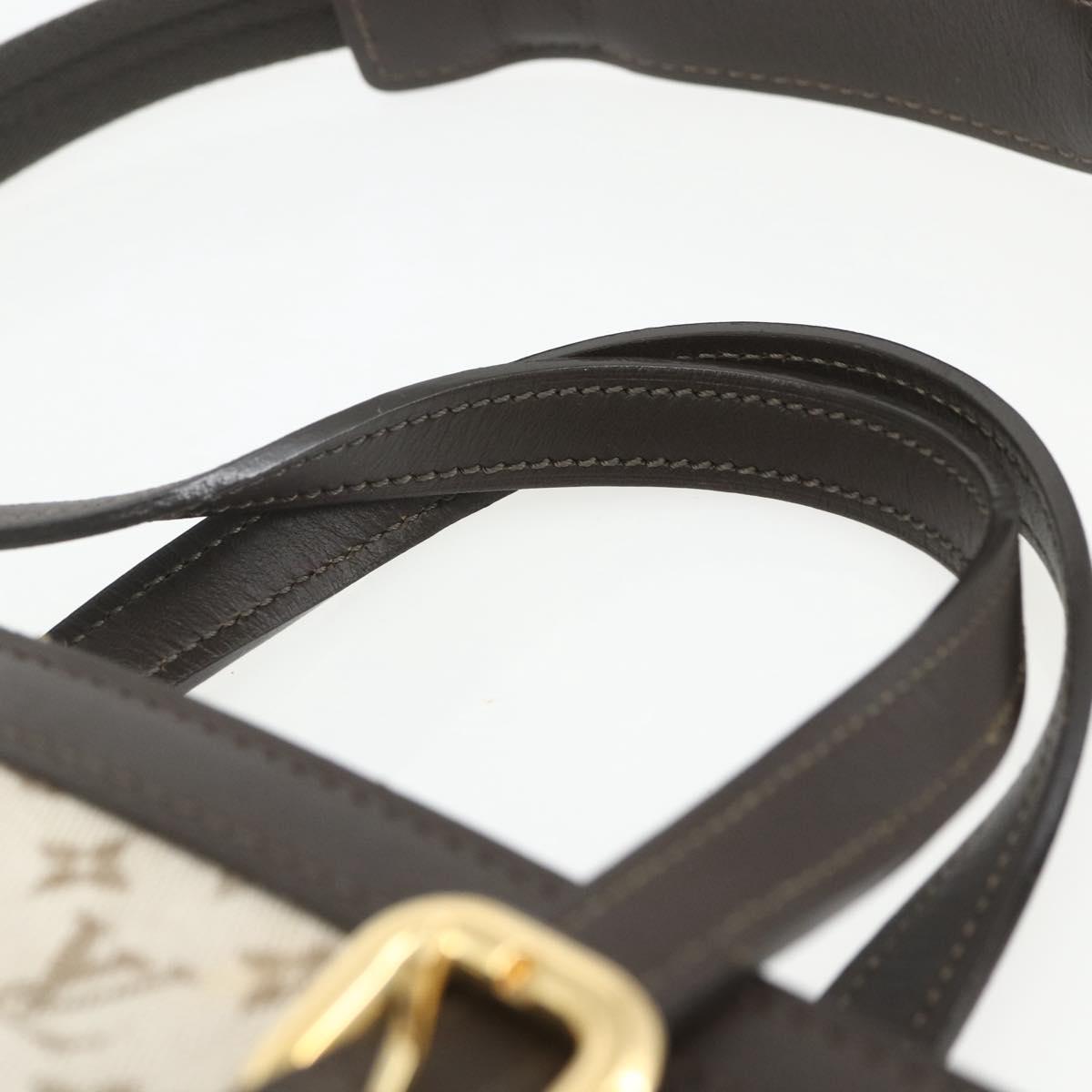 LOUIS VUITTON Monogram Mini Françoise Tote Bag 2Way Khaki M92209 LV Auth 162070