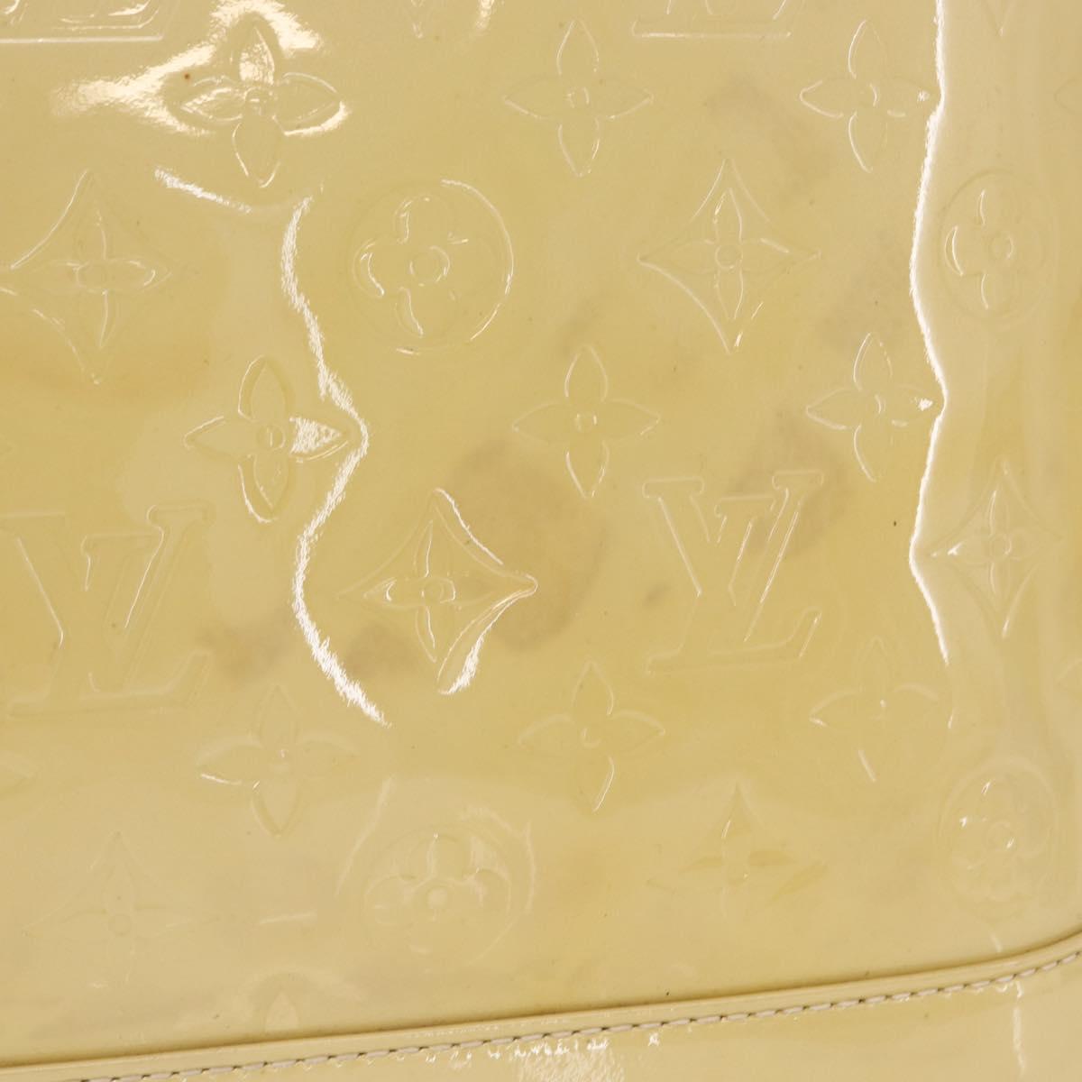 LOUIS VUITTON Monogram Vernis Alma PM Hand Bag Broncorail M91445 LV Auth 162076