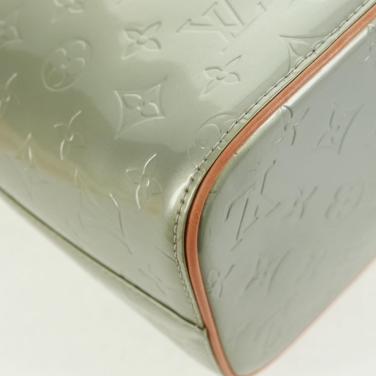 LOUIS VUITTON Monogram Vernis Houston Hand Bag Gris M91053 LV Auth 162078V