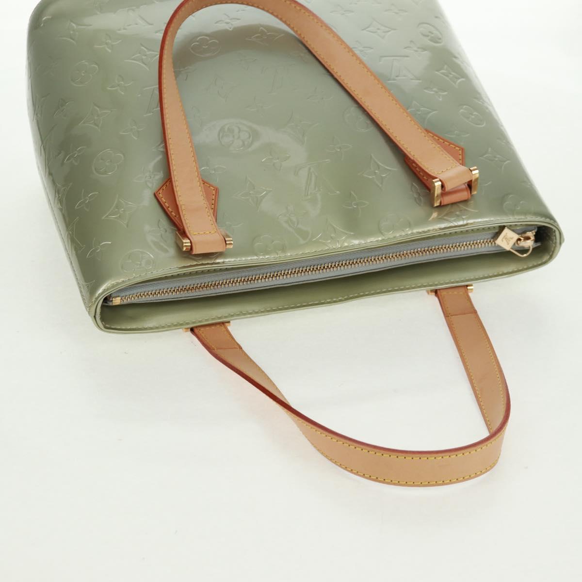 LOUIS VUITTON Monogram Vernis Houston Hand Bag Gris M91053 LV Auth 162078V
