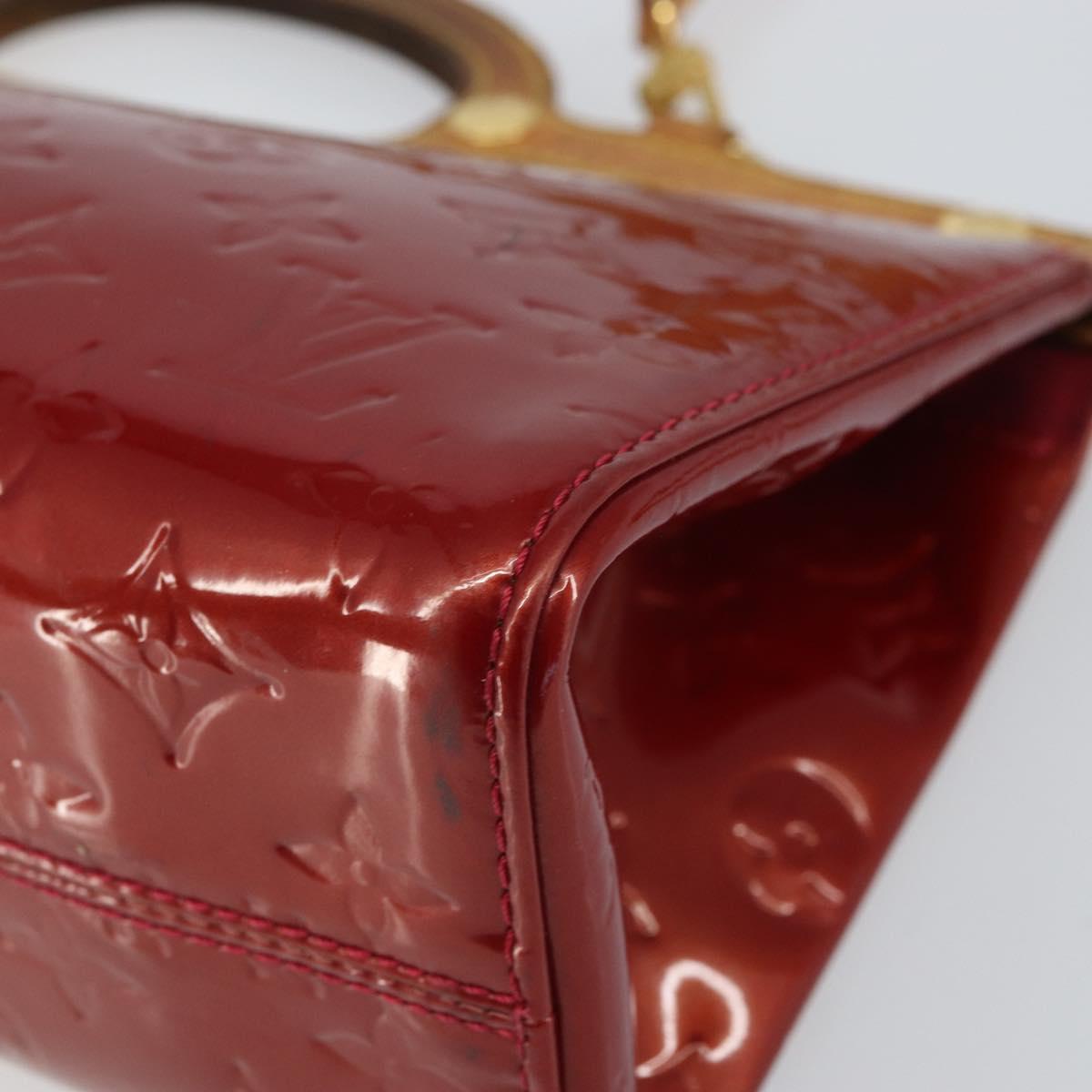 LOUIS VUITTON Vernis Roxbury Drive Bag 2way Pomme D'amour M91987 LV Auth 162085