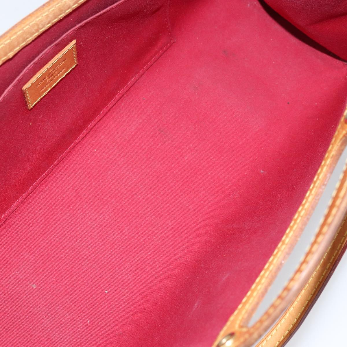LOUIS VUITTON Vernis Roxbury Drive Bag 2way Pomme D'amour M91987 LV Auth 162085