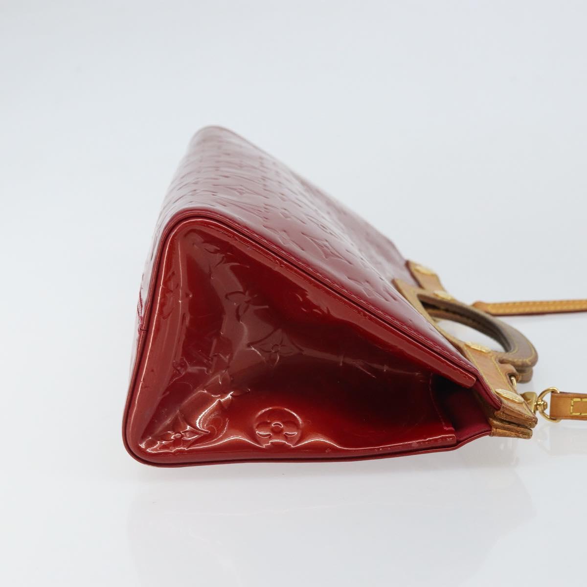 LOUIS VUITTON Vernis Roxbury Drive Bag 2way Pomme D'amour M91987 LV Auth 162085