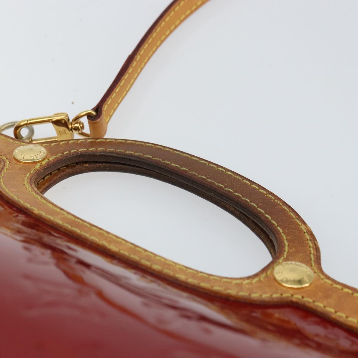 LOUIS VUITTON Vernis Roxbury Drive Bag 2way Pomme D'amour M91987 LV Auth 162085