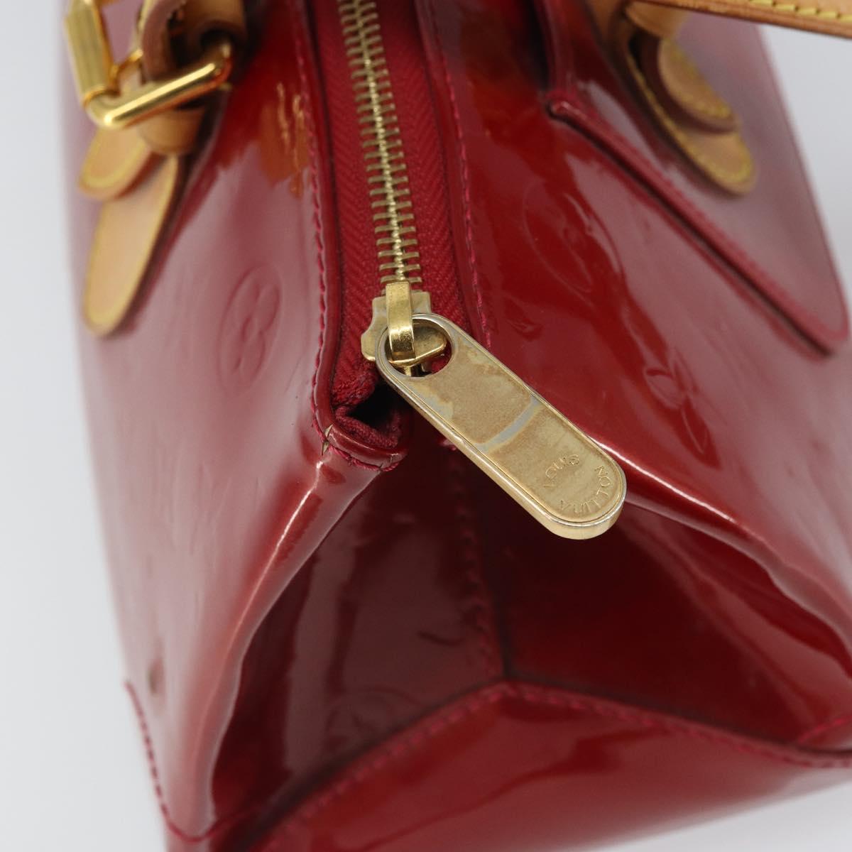 LOUIS VUITTON Vernis Rosewood Avenue Bag Pomme D'amour M93507 Auth 162086