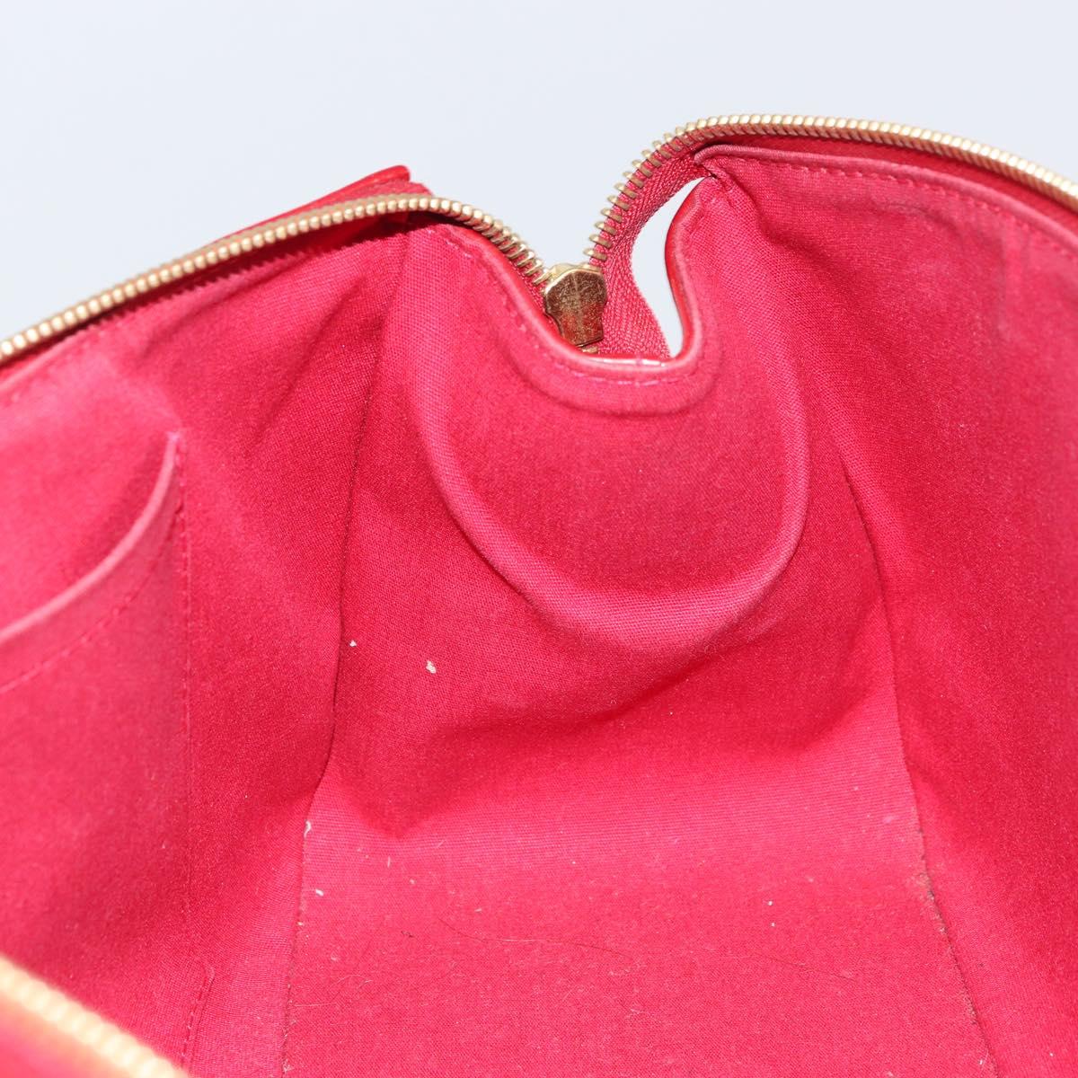 LOUIS VUITTON Vernis Rosewood Avenue Bag Pomme D'amour M93507 Auth 162086