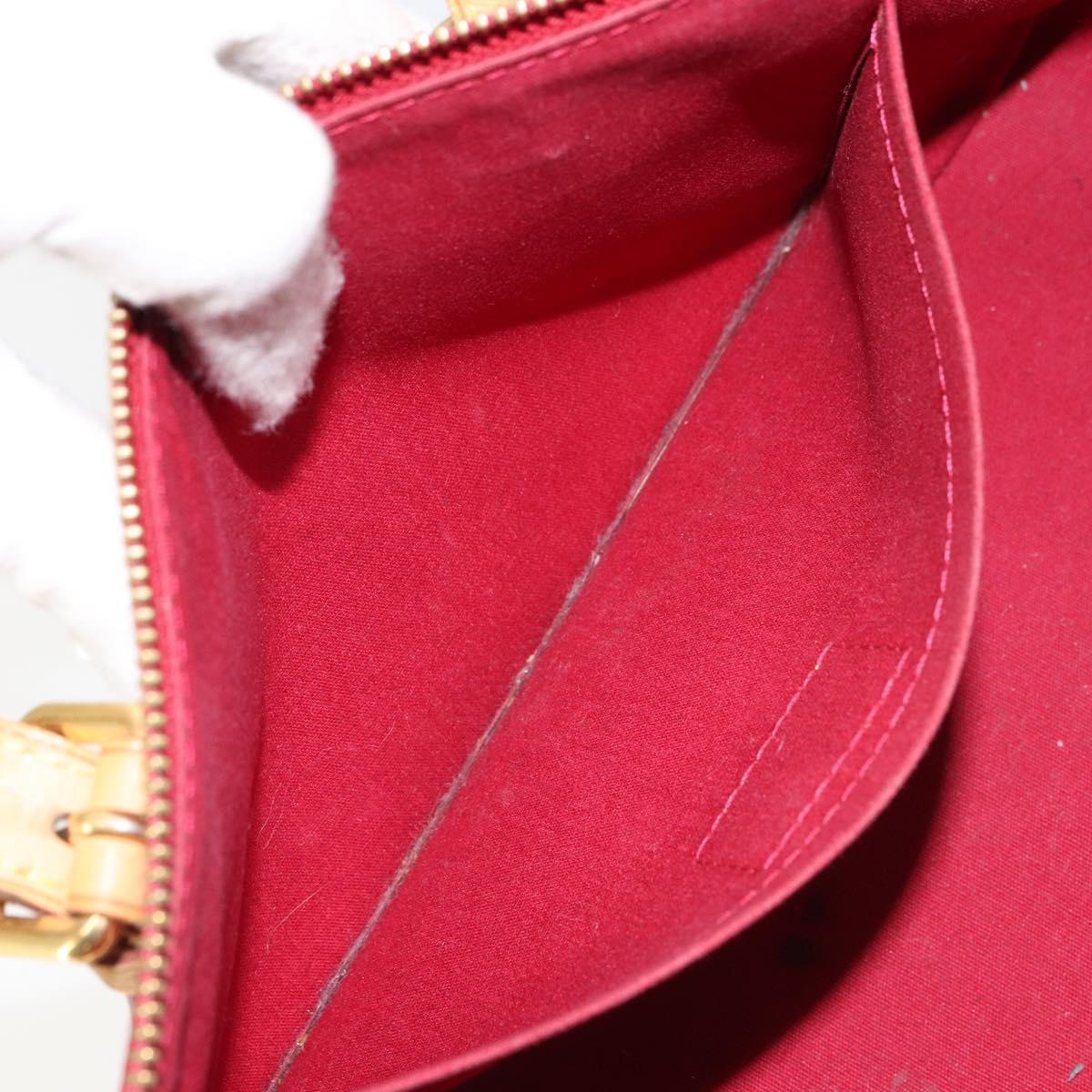 LOUIS VUITTON Vernis Rosewood Avenue Bag Pomme D'amour M93507 Auth 162086