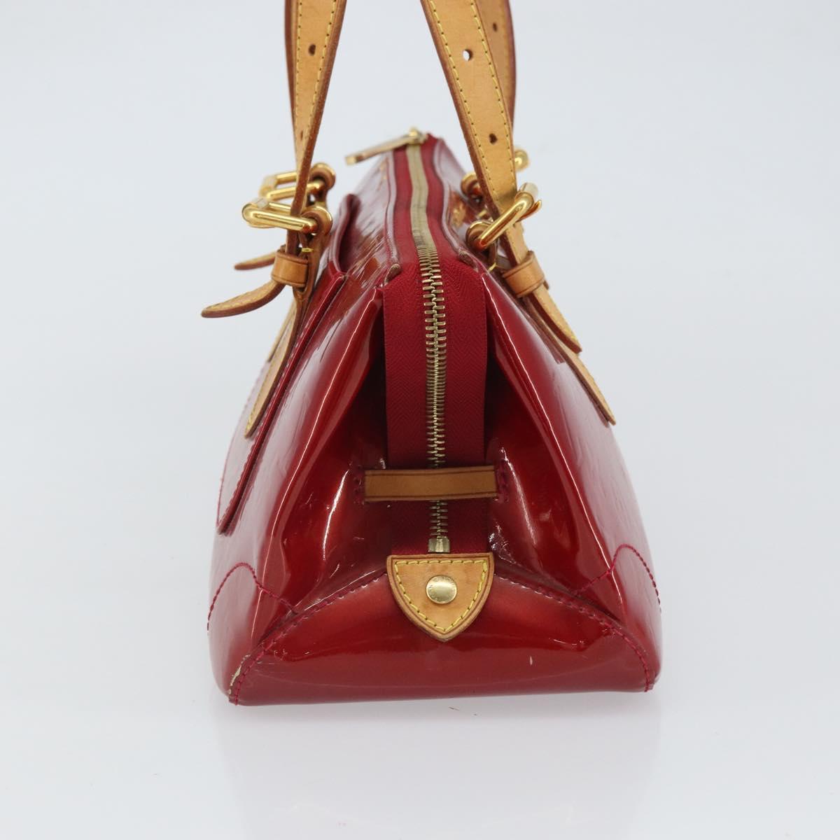 LOUIS VUITTON Vernis Rosewood Avenue Bag Pomme D'amour M93507 Auth 162086