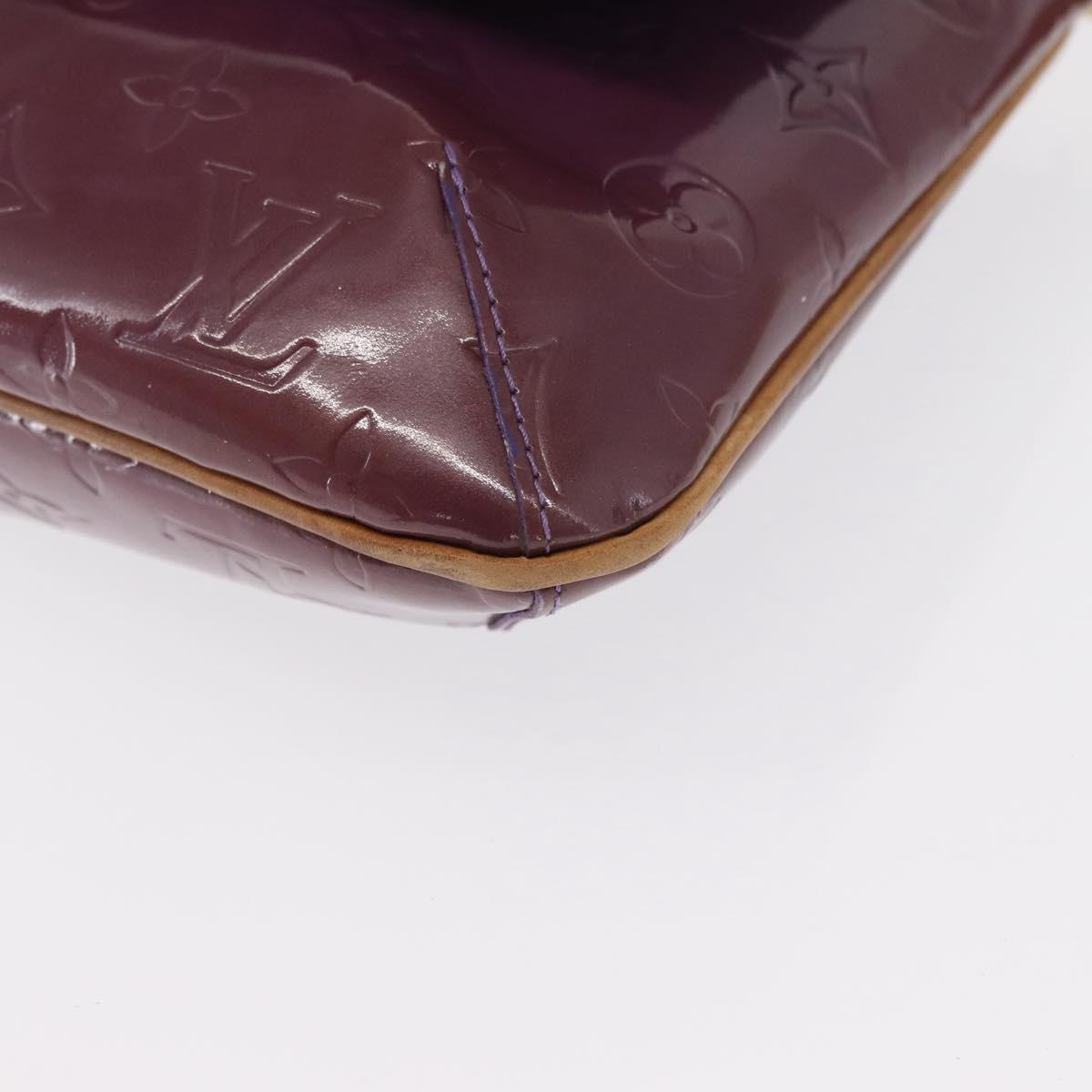 LOUIS VUITTON Vernis Thompson Street Bag Purple Viole M91095 Auth 162088