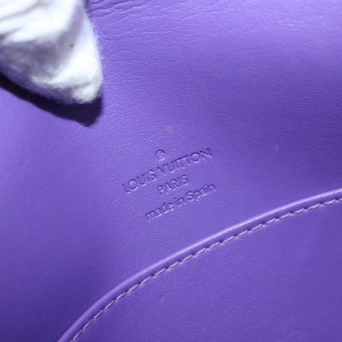LOUIS VUITTON Vernis Thompson Street Bag Purple Viole M91095 Auth 162088