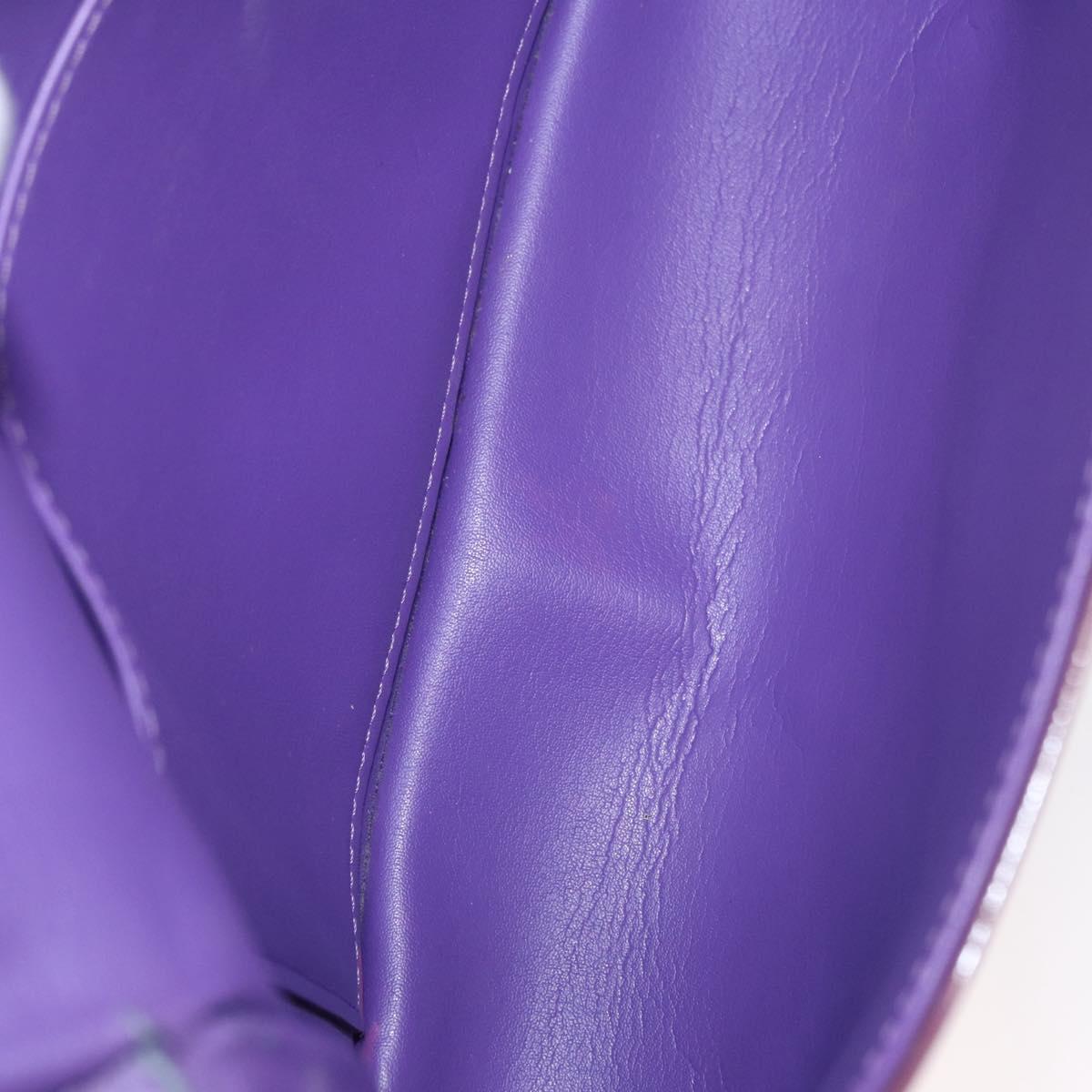 LOUIS VUITTON Vernis Thompson Street Bag Purple Viole M91095 Auth 162088