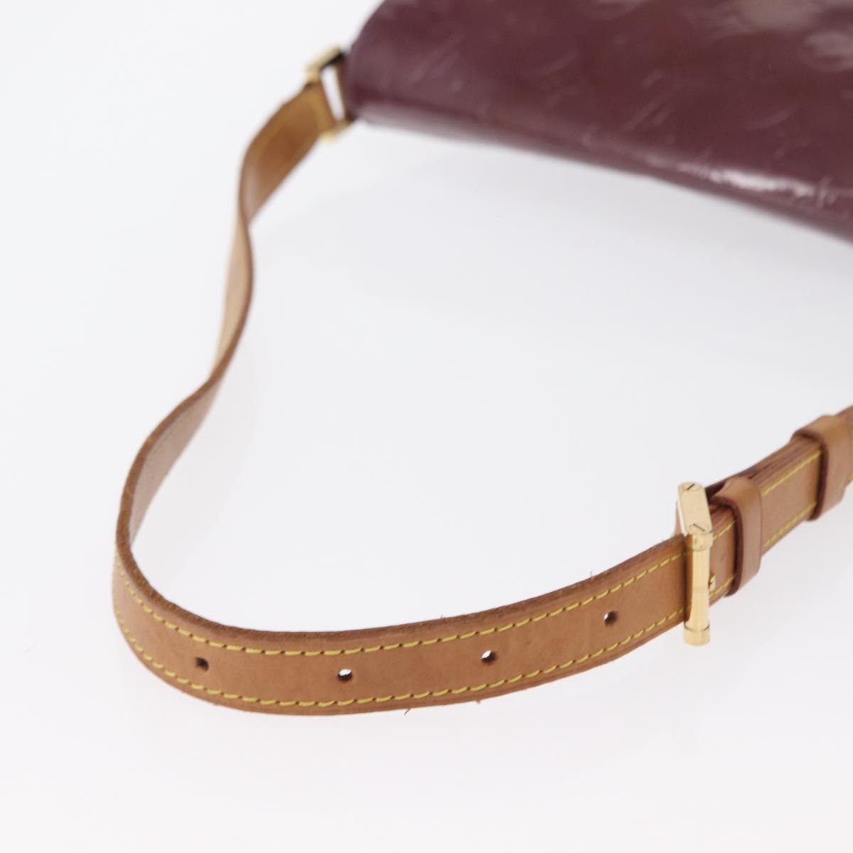 LOUIS VUITTON Vernis Thompson Street Bag Purple Viole M91095 Auth 162088