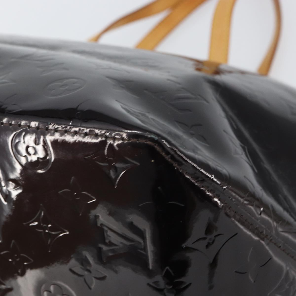 LOUIS VUITTON Monogram Vernis Bellevue GM Tote Bag Amarante M93589 Auth 162091