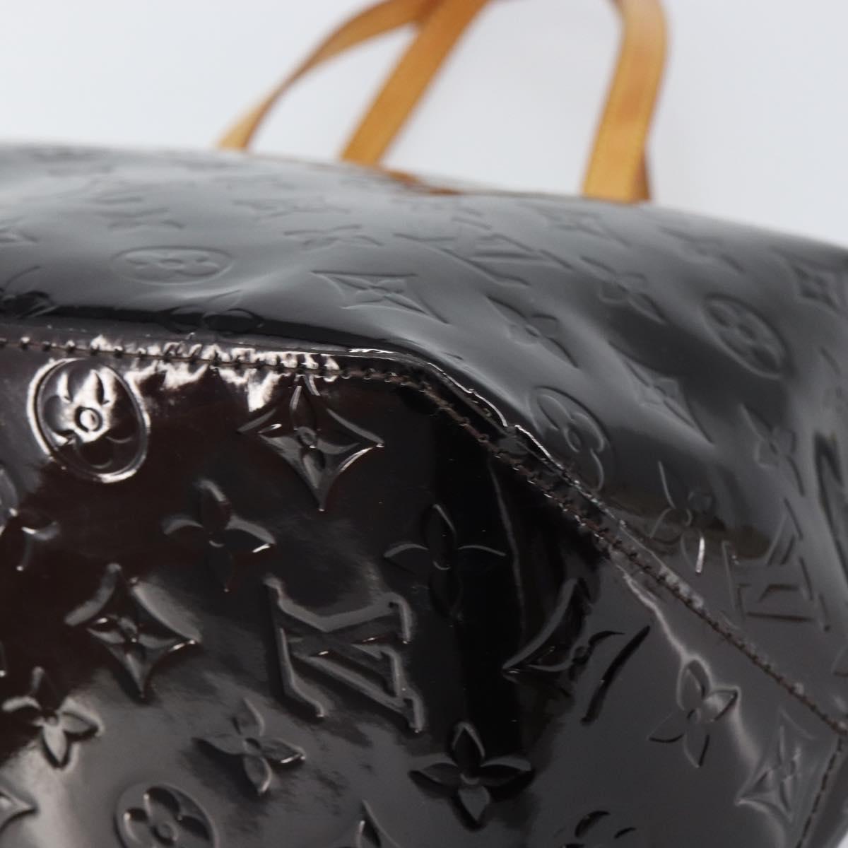 LOUIS VUITTON Monogram Vernis Bellevue GM Tote Bag Amarante M93589 Auth 162091