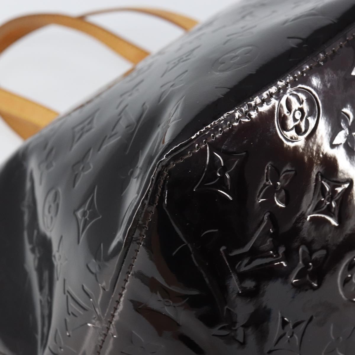 LOUIS VUITTON Monogram Vernis Bellevue GM Tote Bag Amarante M93589 Auth 162091