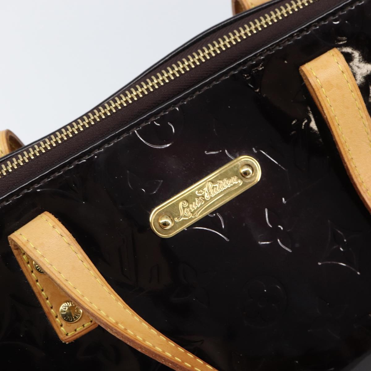 LOUIS VUITTON Monogram Vernis Bellevue GM Tote Bag Amarante M93589 Auth 162091