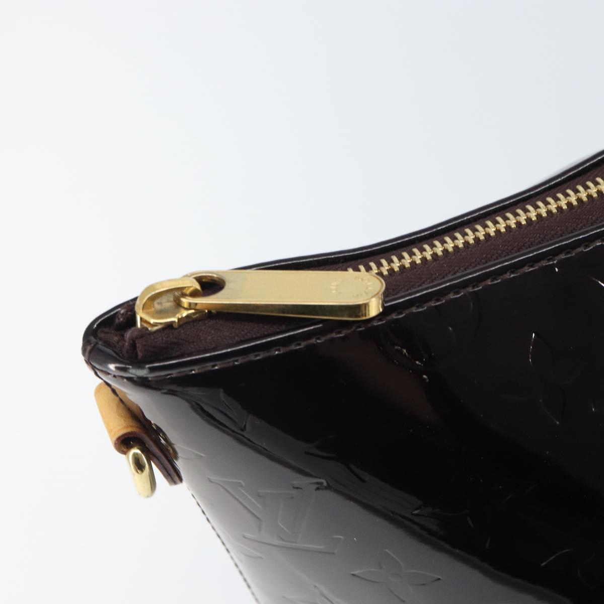 LOUIS VUITTON Monogram Vernis Bellevue GM Tote Bag Amarante M93589 Auth 162091