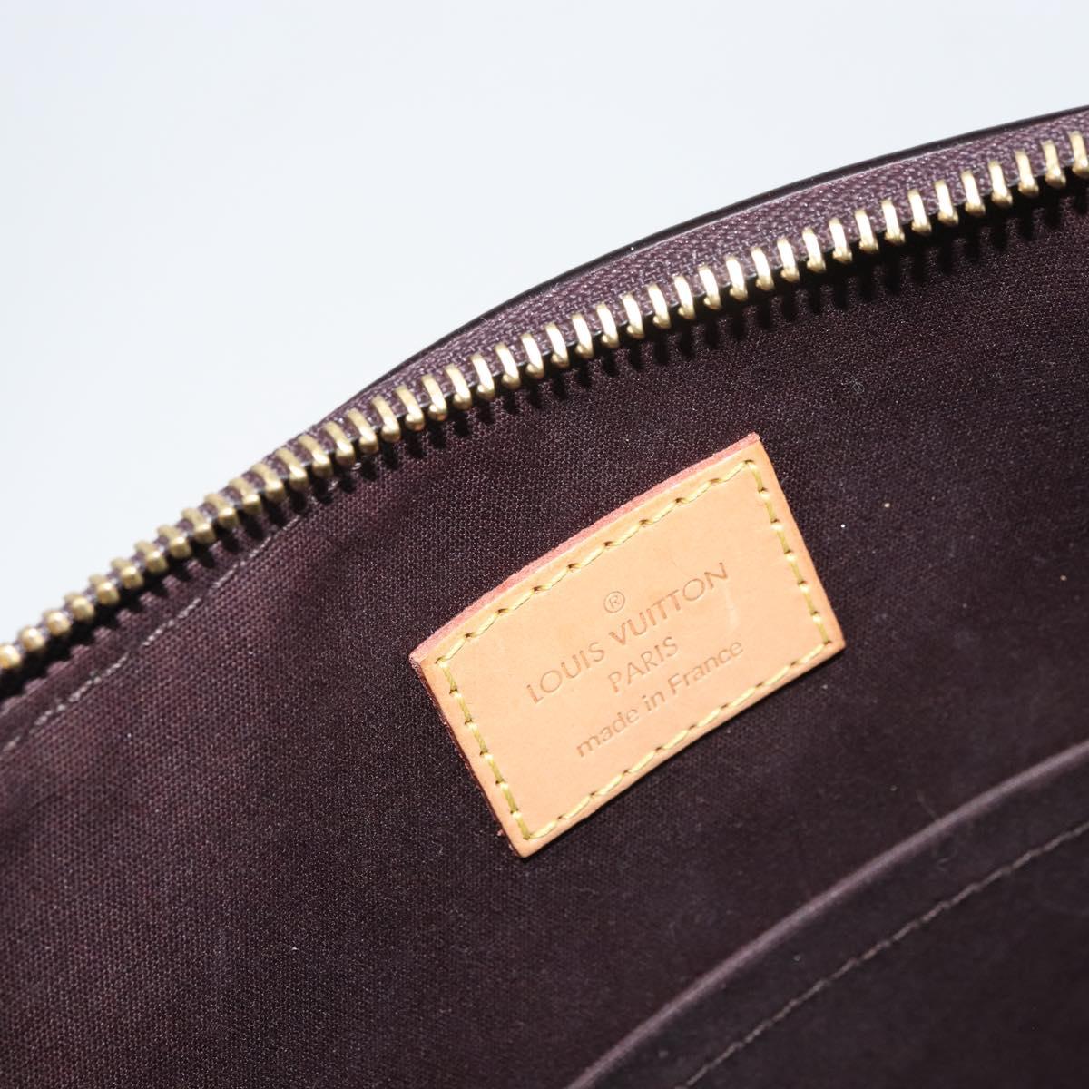 LOUIS VUITTON Monogram Vernis Bellevue GM Tote Bag Amarante M93589 Auth 162091