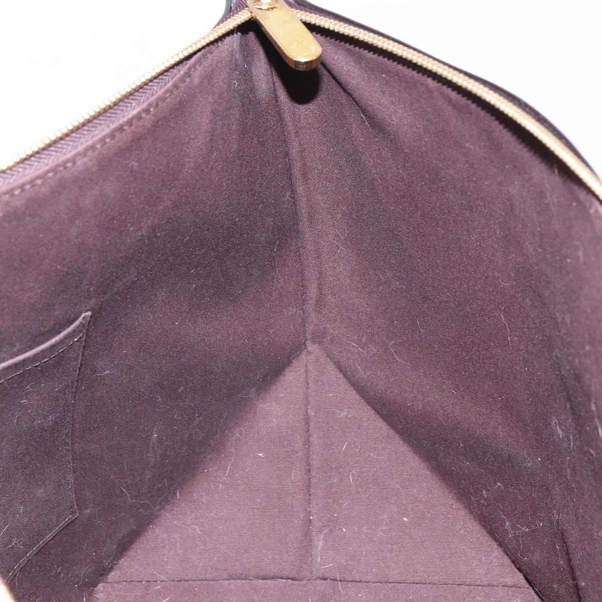 LOUIS VUITTON Monogram Vernis Bellevue GM Tote Bag Amarante M93589 Auth 162091