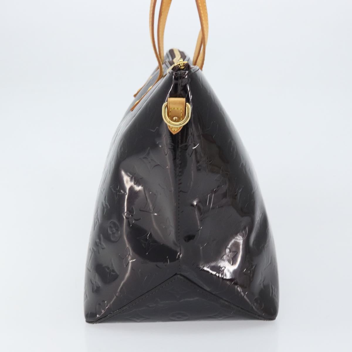 LOUIS VUITTON Monogram Vernis Bellevue GM Tote Bag Amarante M93589 Auth 162091