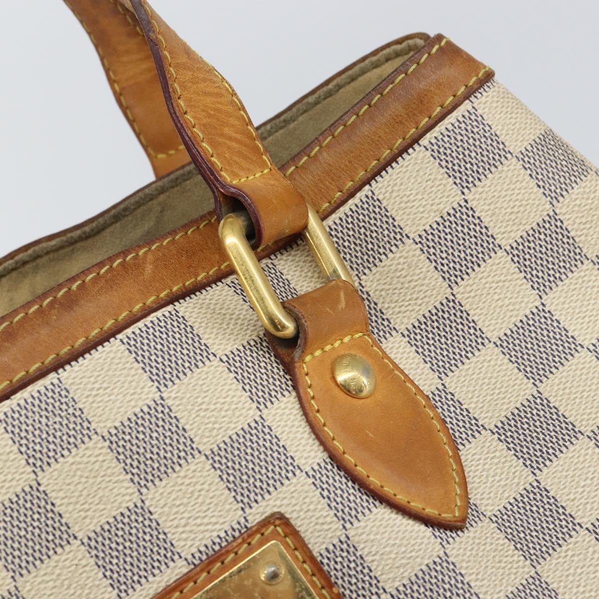 LOUIS VUITTON Damier Azur Hampstead PM Tote Bag N51207 LV Auth 162093
