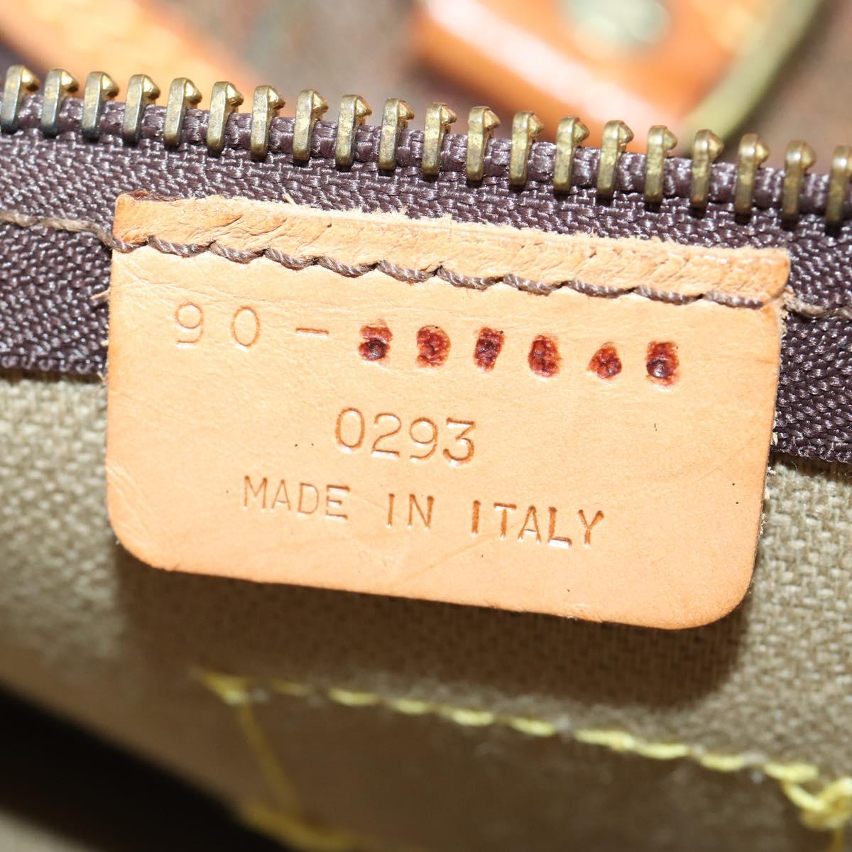 ETRO Paisley Boston Bag PVC Leather Brown Gold Auth 162094