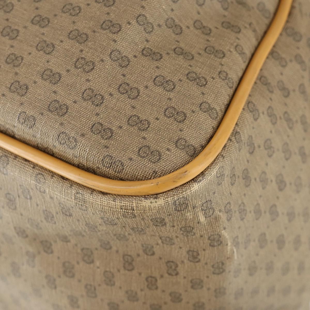 GUCCI Micro GG Supreme Web Sherry Line Bag PVC Beige 012 39 0291 Auth 162095