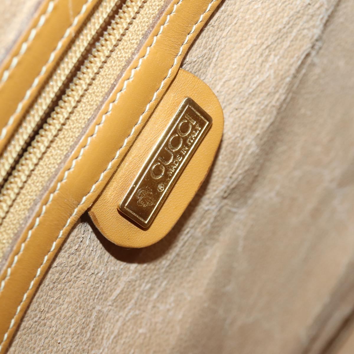 GUCCI Micro GG Supreme Web Sherry Line Bag PVC Beige 012 39 0291 Auth 162095