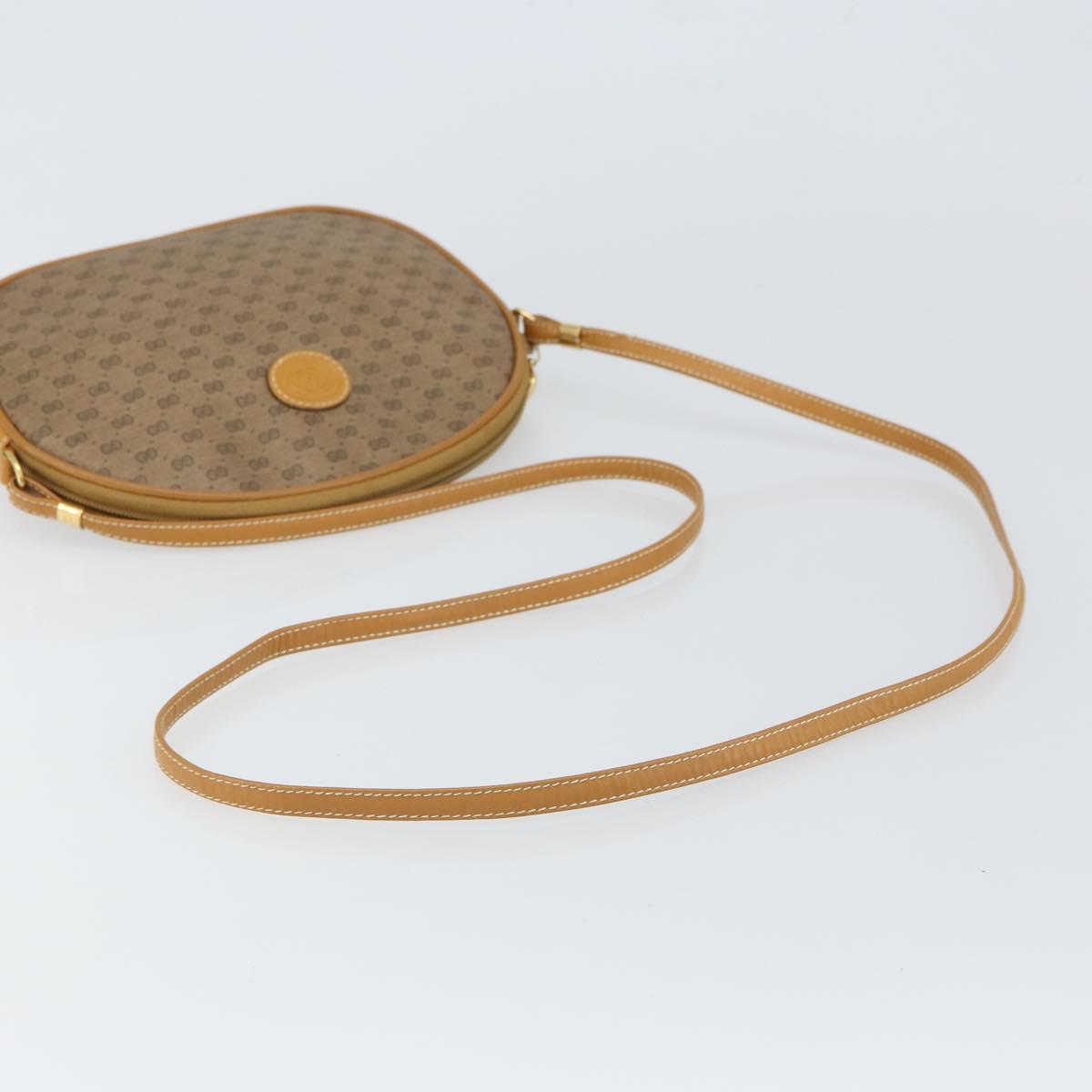 GUCCI Micro GG Supreme Shoulder Bag PVC Beige Gold 007 89 0094 Auth 162099