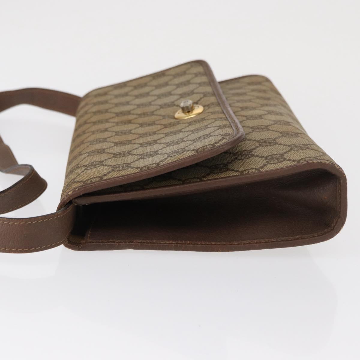 GUCCI GG Supreme Shoulder Bag PVC Beige Gold 004 115 6197 Auth 162108