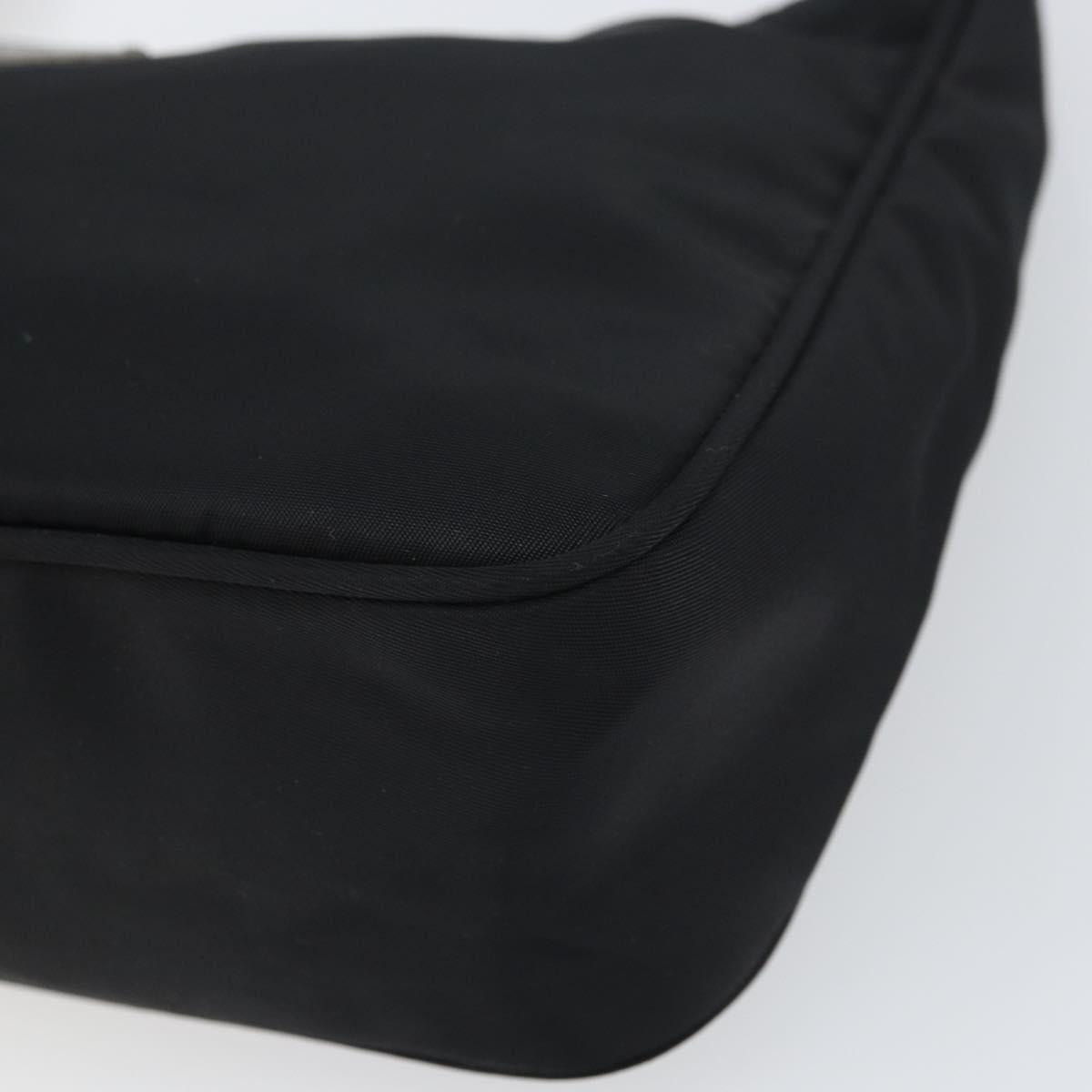 PRADA Hand Bag Nylon Black Auth 162139